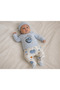100% Cotton Baby Boy Hospital Release 3-Piece Bodysuit Set 0-3 Months Newborn Set with Blue Hat
