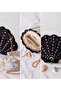 Hand Knitted Pearl Mussel Straw Bag - Black Oyster Model Women's Shoulder & Hand Bag Summer Beach Bag - 3