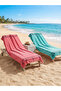 100% Cotton Special Design Beach Towel Set of 2 Pink Blue
