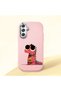 Pink Silicone Case with Shock-Absorbing Camera Protection Compatible with Samsung Galaxy M34