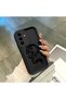 Samsung Galaxy A36 Compatible Black Silicone Case with Shockproof Camera Protection