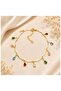 Drop Zircon Stone Colorful Women's Anklet - 2
