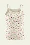 10 Pieces of Cotton Strap Undershirts for Girls - Mixed Patterned Underwear - Anti-Sweat Strap Undershirts - with Sleep Band as a Gift - 7