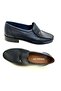 Men's Genuine Leather and Leather Moccasin Rok Shoes - 4