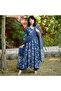 Blue Viscose Cotton Salwar Kameez & Dupatta - ALV2008 | Blue-Size-M-38Inches - 5