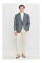 Altınyıldız Classics Men's Gray Regular Cut Mono Collar Bag Pocket Dobby Blazer Jacket - 2