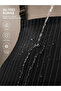 Waterproof Barista Apron Stain-Resistant Striped Waiter Kitchen Chef Apron with Pockets Adjustable Neck Strap - 3