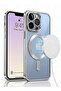 MagSafe Magnetic Clear Case for Apple iPhone 13 Pro Max 6.7 inch – Camera Lens Protection - SILVER - 2