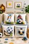 Football Themed Patterned 4-Piece Kids and Baby Pillowcase Set