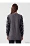 Lcw Grace Black V-Neck Patterned Women's Knitwear Cardigan - 4