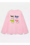 100% Cotton Oversize Fit Cow Collection Printed - Crew Neck Long Sleeve T-Shirt