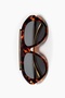Barre Large Size Sunglasses Oversize Gold Metal Detailed Striped Top Modern Pilot Uv400 - 3