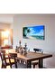 Tropical Paradise Palm Beach Gallery Wrapped Canvas Wall Art | 50x100cm 20x40 inch | Panoramic Ocean Seascape Wall Decor - 4