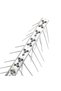 Pack Of 12 Bird Spikes Deterrent for Pigeons, Stainless Steel Repellent Strip, Outdoor Pest Control for Roof Fence Mailbox Window - 3