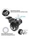 2 inch Swivel Caster Wheels with Brakes, 360 Degree Polyurethane Foam No Noise, Heavy Duty - 68 kg Per Caster, Pack of 4 - 3