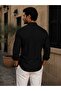 Fit Cut Cotton Linen, Breathable, Light Textured, Quick-Ironing, Button-Up Collar, Men's Linen Shirt - 2
