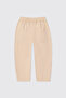 Baby Boy Beige Trousers with Piping Legs - 2