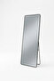 Modern Black Framed Full Length Mirror with Standing Backboard - 2