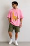 Jerry Cheese Printed Crew Neck Casual Unisex Oversize T-Shirt - Cartoon Themed Cotton T-Shirt