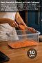 4-Piece 10Lt Lockable Lid Organizer - Legume Food Storage Container Elora Kitchen Organizer Box Gray - 4