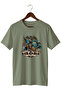 Unisex T-Shirt with Large Seljuk Warrior and Double-Headed Eagle Print – Turkish Historical Design