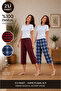 2-Piece Women's 100% Cotton Patterned Capri Pajama Bottoms (2 Pcs)