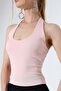 Women's Halter Neck Lycra Crop Tank Top 22054 - 3