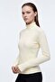 Slim fit knitted high neck zippered cardigan - 2