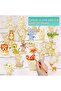 9 Pieces Animal Wood Craft Set Wooden Cutouts Animal Wood Animals Figures for Painting Crafts Wooden Shapes Discs - 6