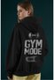 Gym Mode on Fitness Gym Bodybuilding Athlete Back Printed Unisex Oversize Combed Cotton Hoodie - 3