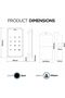 Electronic Digital | Password | RFID Card Furniture Lock (Black) (PIN) - 4