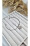 Women's Silver Color Heart Dangle Thin Cuff Bracelet - 3