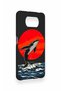 Poco X3 Compatible Red Sun Whale Patterned Silicone Case - 3