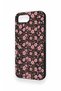 iPhone 16E Compatible Mini Pink Floral Pattern Silicone Case - 4