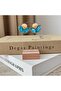 Yelpaze Model Boutique Earrings / Blue - 6