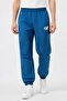 Jeans Men Regular Fit Brand Logo Jogger Pants, Blue