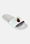 Men Miami Heat Primary Logo Slip On Slides, White