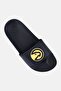 Kids Boy Atlanta Hawks Gold Slip On Slides, Black - 4