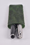 Real Leather Handmade Pen Holder Italian Stitching Premium Genuine Leather Dark Green - 3