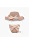 Hat with Bow Accent and Bag