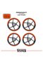 Honda Forza 250 Wheel Rim Strip – Half Rim Cover & Forza 250 Lettering Sticker Set - 2
