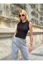 Women's Button Detailed Ribbed Knit Vest - 5