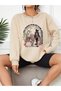 Women's Mink Cowboy Printed Oversize Sweatshirt - 4