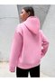 Women's Pink Pattern Brooklyn Printed Hooded Hoodie Sweatshirt - 2