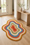 Non-Slip Base Machine Washable Chenille Woven Rug - 3