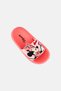 Mickey And Friends Toddlers Girl Minnie Mouse Slip On Slides, Coral - 4