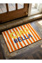 Non-Slip Sole Positive Energy Themed Washable Door Front-Bathroom Mat 40X60 cm