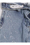 Trendlucky Wideleg Stone Embellished Girls' Jean Pants with a Difference - 5