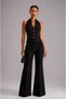Women's Black Lace Detailed Heart Buttoned Halter Neck Corset Vest - 5