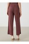 Lcwaikiki Classic Pink Women's Textured Knitwear Trousers with Elastic Waist - 4